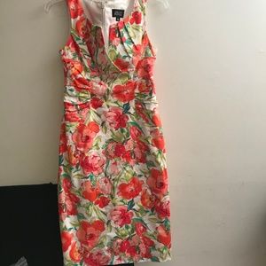 Adrianna Papell Sleeveless Floral Dress Sz 4